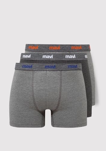 3lü Gri Basic Boxer Seti 0911407-23854