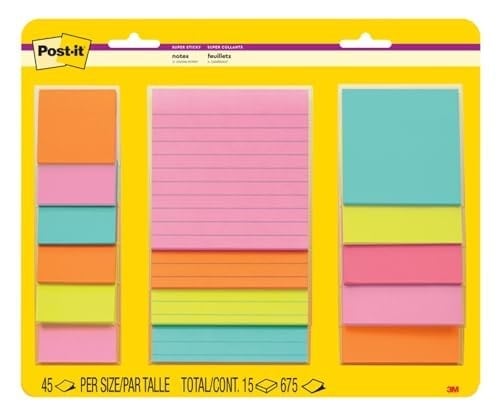 3M Miami -Post-It Super Notes Sticky Note (4423-15SSMIA)