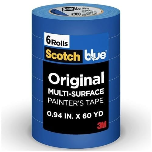 3M Painter's Tape, Multi-Use, .94 inç by 60-Yard, 6 Rulo