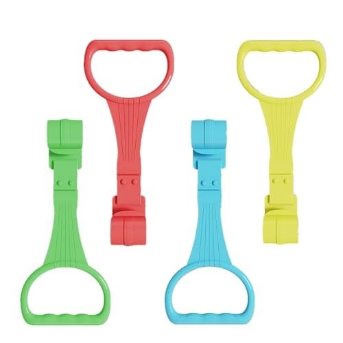 4 adet bebek çekme halkaları dayanıklı bebek çekme halkaları beşik çekme halkaları oyun parkı Pull Up yüzükler çocuklar yürüyüş eğitim aracı bebek çocuklar için