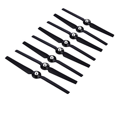4 Çift Pervane Rotor Bıçak Seti A & B YUNEEC Q500 Q500M Q500+ Q500 4K Typhoon G RC Hava Kuvvetleri Uçak Helikopter Pervane Quadcopter Drone (Siyah)