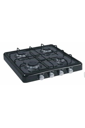 4 Gözlü Doğalgazlı Set Üstü Ocak, brc200014012025, Siyah