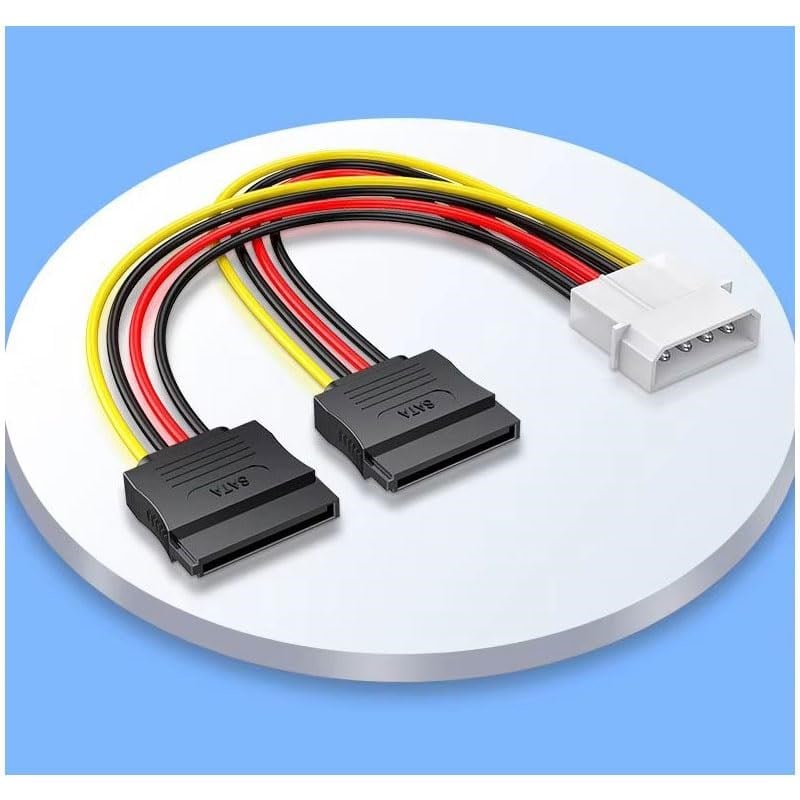 4 pin molex to 2 x sata dişi power çevirici kablo ıde sata power çevirici 30cm