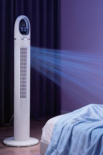 45W Uzaktan Kumandalı Kule Vantilatör / 3 Kademe Hız Ayarı/Salınım Özelliği/Zamanlayıcı Özelliği