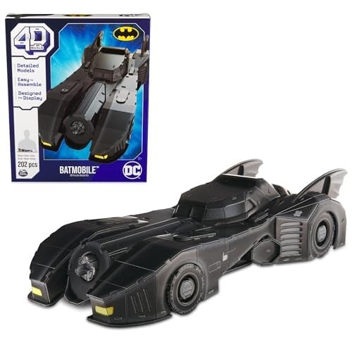 4D Build - Batmobile - kaliteli kartondan detaylı 3D model kiti, 202 parça, 12 yaşından itibaren Batman hayranları için