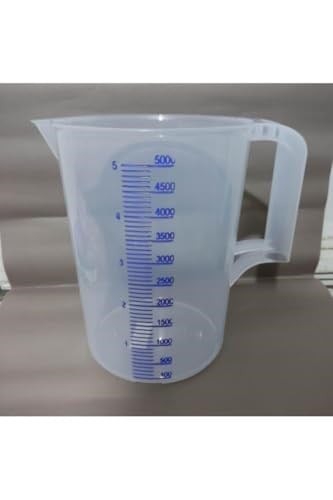 5 Lt Ölçme Kabı – Şeffaf, Dayanıklı Plastik Mutfak Ölçü Kabı Süper Ürün