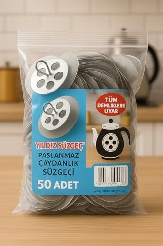 50 Adet Çaydanlık içi çay süzgeci demlik süzgeç söktak