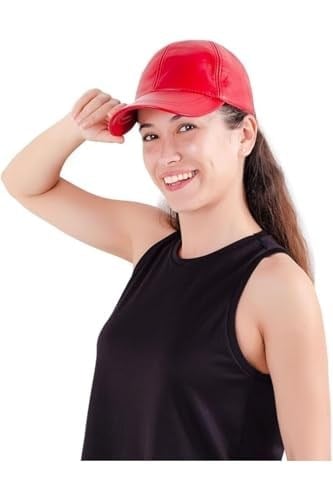 (598)%100 Hakiki Deri Unisex Deri Cap Ayarlanabilir Şapka-1