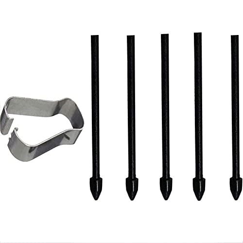 5X S-Pen yedek uç Samsung Galaxy Tab S7 FE/Tab S7 / Tab S7+ Plus/Galaxy Tab S8 / Tab S8+ Plus/Tab S8 Ultra için dokunmatik Stylus S Pen Uçlar Nibs alet seti yeniden dolum - siyah