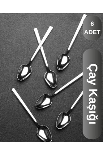 6 Adet Çelik Lüx Çay Kaşığı W-6lıçay-klasik