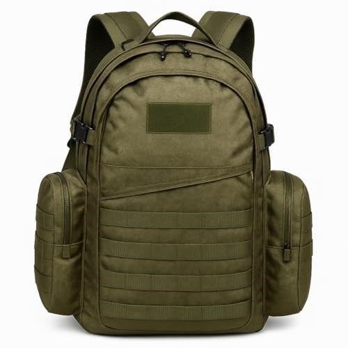 75 Lt Haki Outdoor Sırt Çantası,Molle Sistemli, Suya Dayanıklı, Çok Gözlü, Outdoor, Kamp, Avcılık, Günlük Kullanım, Erkek, Kadın