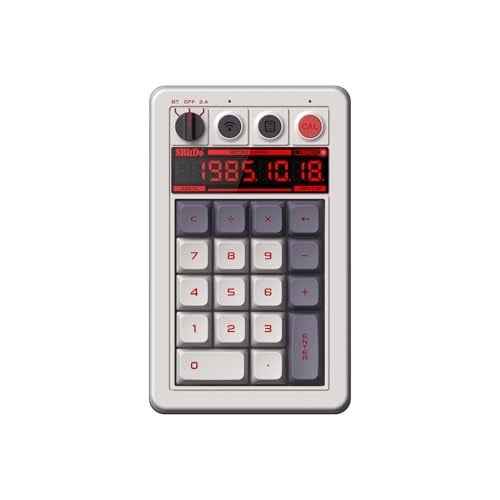 8BitDo Retro 18 Mekanik Numpad, Hesap Makinesi Modunu Destekler, Bluetooth/2.4G/Kablolu Numpad Windows ve Android için - N Edition
