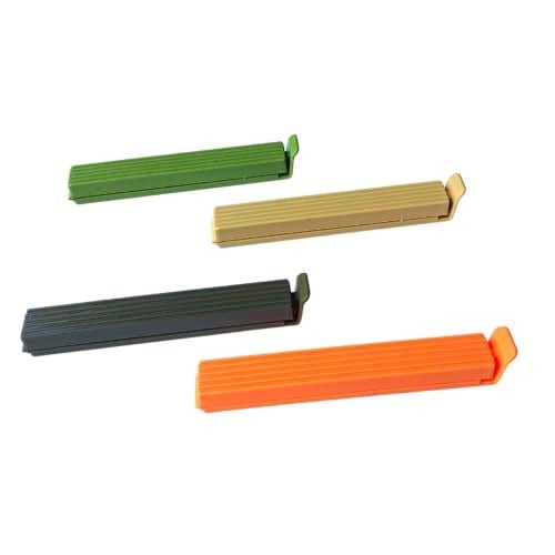 8'li Çok Renkli Pratik Poşet Klipsi, Paket, Ambalaj, Torba, Çanta Kapatıcı Plastik Kilidi, Mandalı (Karışık 8 Adet)