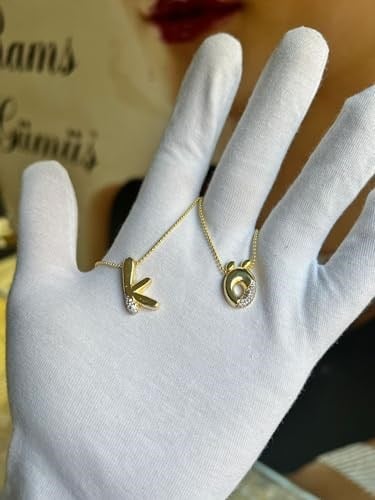 925 ayar papatya silver harf kolye.rose.gold.rodaj