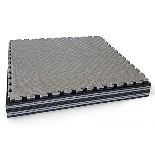 A KALİTE GRİ SİYAH 26MM 100X100 TATAMİ ZEMİN MİNDERİ