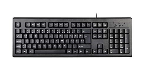 A4 Tech KM-720 (F)Türkçe FN-Multimedya Klavye, Suya Dayanıklı, 2.3 cm, Hafif Tasarım, Ayarlanabilir Yükseklik, Siyah