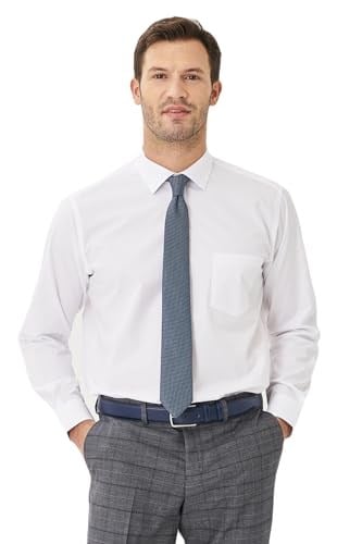 AC&Co / Altınyıldız Classics Kolay Ütülenebilir Comfort Fit Geniş Kesim Klasik Yaka Gömlek, Renk Beyaz, Beden XXL