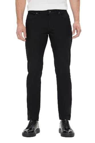 AC&Co/Altınyıldız Classics 360 Derece Her Yöne Esneyen Slim Fit Dar Kesim Diyagonal Desenli Pantolon, Renk Siyah, Beden 46