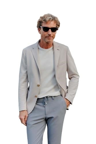 AC&Co/Altınyıldız Classics Erkek Slim Fit Dar Kesim Mono Yaka Casual Blazer Ceket