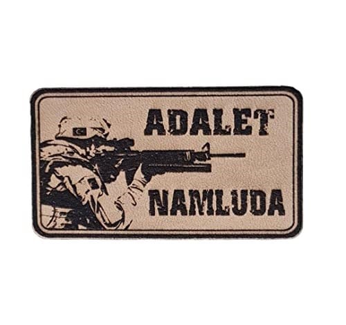 ADALET NAMLUDA Deri PEÇ - Arma - Patch