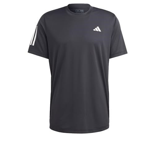 adidas Erkek Club 3 çizgili tenis tişörtü kısa kollu