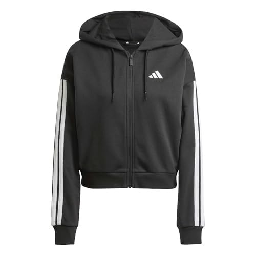 adidas Essentials 3-Stripes French Terry Full-Zip Hoodie