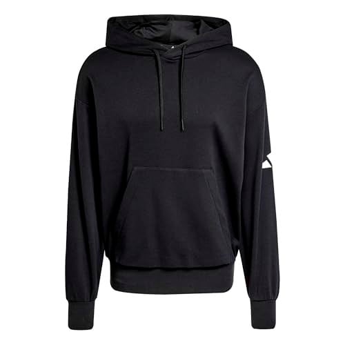 adidas Essentials Loose-Fit 3 Bar Logo French Terry Hoodie