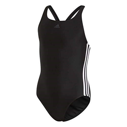 adidas Kiz Çocuk Fit Suit 3S Y Mayo, Black/White