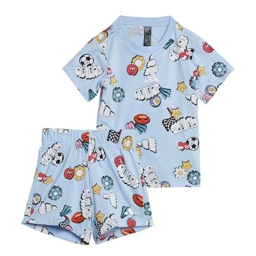adidas Seasonal Essentials Fun Allover Print Set Kids JD062