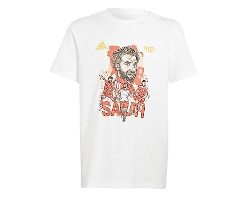 adidas Y Salah G T Genç Futbol Tişörtü HT5190 Beyaz