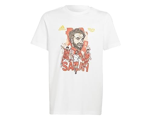 adidas Y Salah G T Genç Futbol Tişörtü HT5190 Beyaz