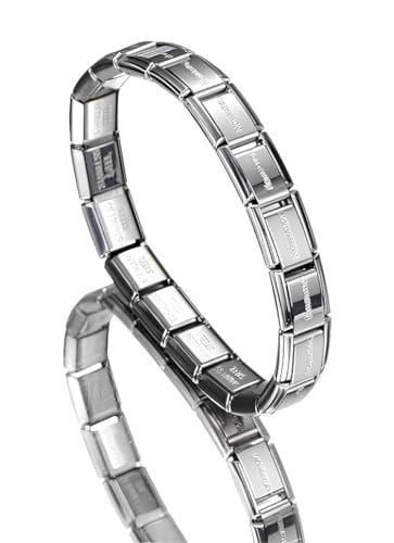 AEE® Erkek Bileklik Paslanmaz Çelik İtalyan Charm kişiselleştirilebilir Unisex Kadın Bileklik