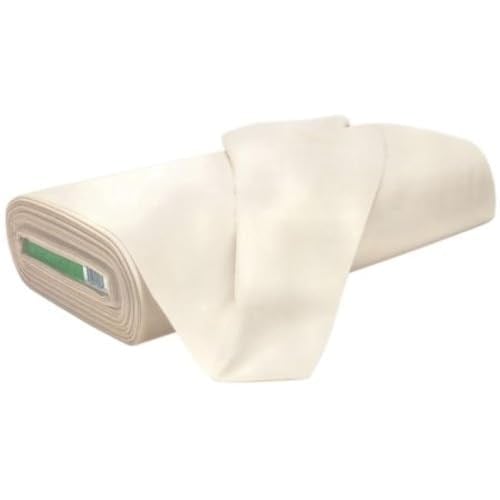 AK TRADING CO. Muslin Kumaş/Kumaş Ağartılmamış - D Kumaş - Doğal 9,5 Metre Orta Ağırlık -%100 Pamuk (160 cm Genişliğinde), Doğal Ağartılmamış