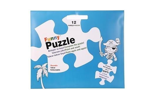 Akademi Çocuk Funny Mat Washable Puzzle Korsan Adası