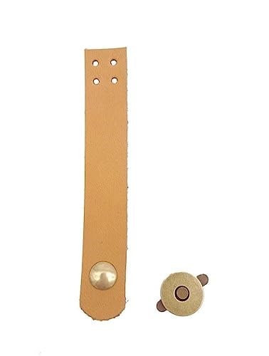 Aksesuar 11x2 cm Açık Taba Gerçek Deri Düz Kapağı Antik Metalli