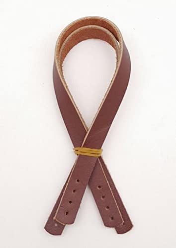Aksesuar Gerçek Deri 35X1.2 Cm Kızıl Kahve Renk Sapı