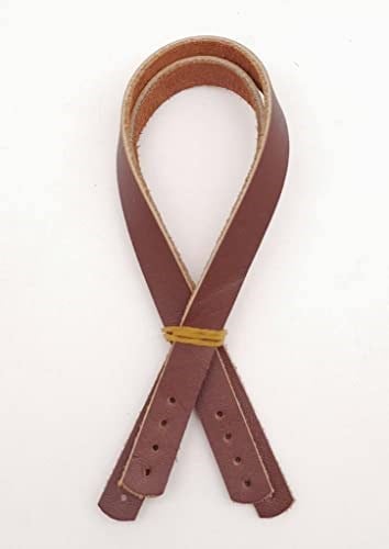 Aksesuar Gerçek Deri 35X1.2 Cm Kızıl Kahve Renk Sapı