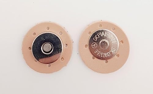 Aksesuar Pudra Suni Derili Mıknatıslı Çıtçıt Gümüş Metalli