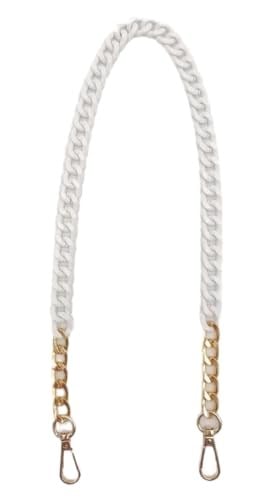 Aksesuar Renkli Metal 60 cm Kancalı Zincir Buz Beyazı
