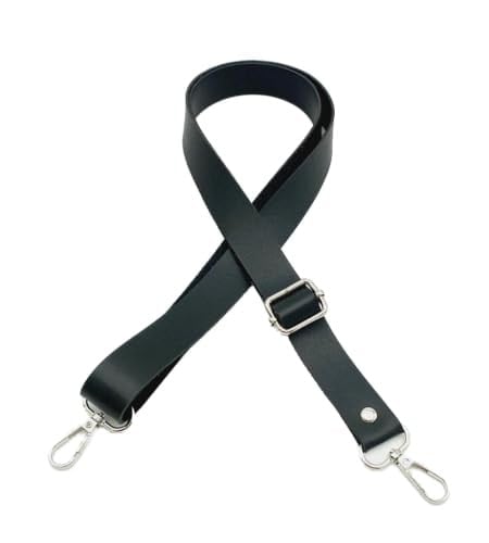 Aksesuar Suni Deri Ayarlı Sapı 120X2.4 Cm Siyah Gümüş Metal