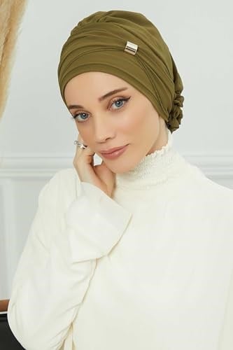 Aksesuarlı Şifon Hazır Türban,HT-95S,HT-95S