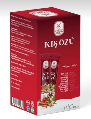 Alaçatı Değirmeni Hibiskus, Havlıcan ve Zencefil İçeren Çay Kış Özü