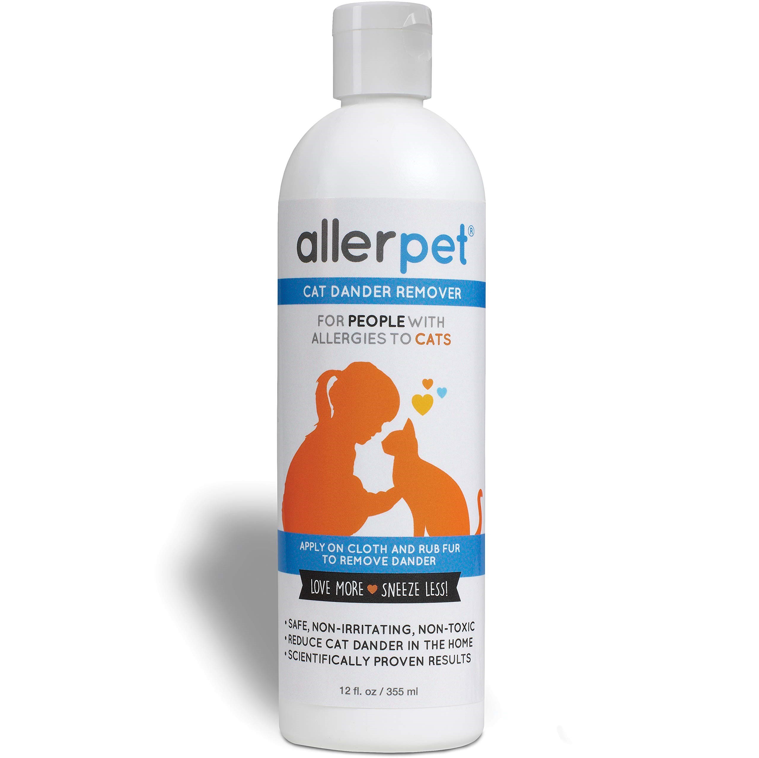 ALLERPET CAT DANDER REMOVER/KEDİ DERİ DÖKÜNTÜSÜ VE ALERJİSİ ÖNLEYEN 12 oz / 355 ml SOLÜSYON
