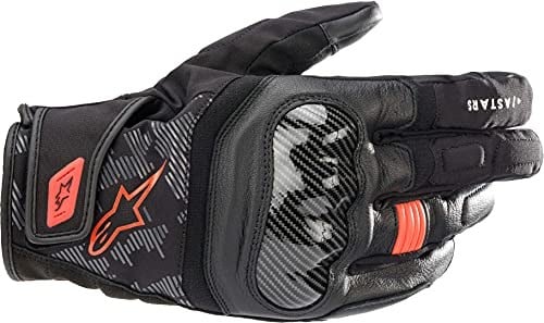 Alpinestars SMX-Z Drystar Mens Leather Motorcycle Gloves Black/Red XL