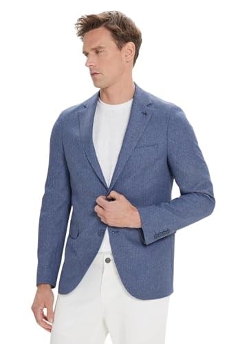 ALTINYILDIZ CLASSICS Slim Fit Dar Kesim Mono Yaka Desenli Ceket