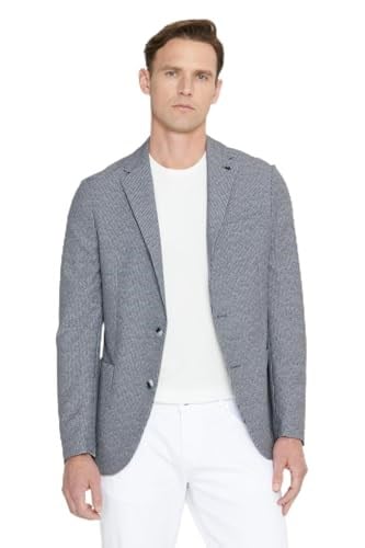ALTINYILDIZ CLASSICS Slim Fit Dar Kesim Mono Yaka Desenli Blazer Ceket