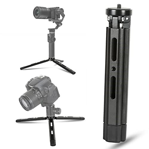 Alüminyum Mini Tripod, Zhiyun Smooth Q/4, Crane Plus/2, Weebill s, Ronin S/SC/RS2/RSC2, Osmo Mobile, Gimbal Sap Kavrama Sabit - Seçenekler: Sabit yükseklik versiyonu, Yüksekliği ayarlanabilir versiyon