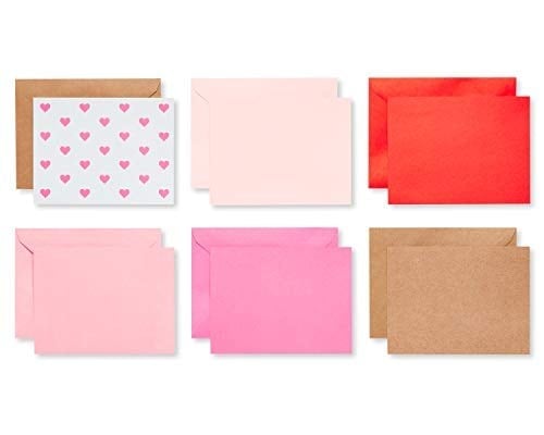 American Greetings Zarflı Boş Kartlar, Kalp Mektup Kağıdı, 200 Adet