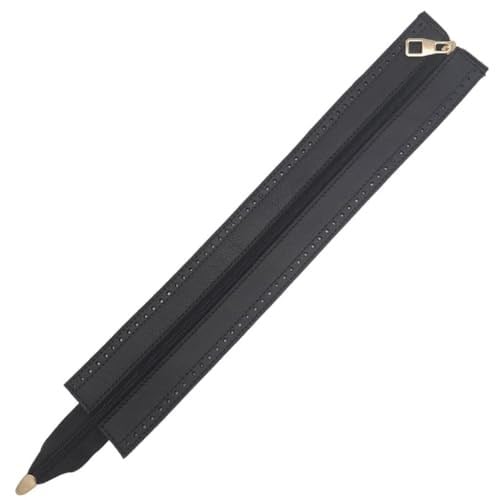 Angel Çanta Aksesuar Gerçek Derili 40 cm Siyah Renk Fermuar Light Gold Metalli