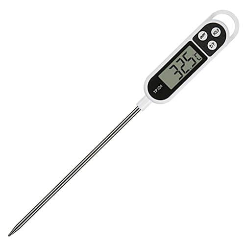 Anında Okuma Dijital Et Termometresi Uzun Prob Otomatik Kapatma LCD Ekran Mutfak Termometresi Barbekü Et Şeker Süt Su Reçeli Izgara için